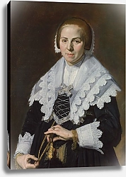Постер Халс Франс Портрет женщины с веером