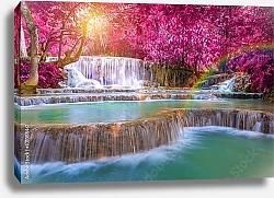 Постер Тайланд. Tat Kuang Si Waterfalls