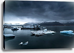 Постер Льды в синем море, Йокульсарлон, Исландия