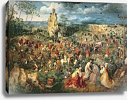 Постер Брейгель Питер Старший Christ carrying the Cross, 1564