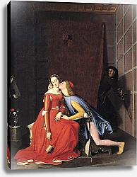 Постер Ингрес Джин Francesca da Rimini and Paolo Malatesta, 1819