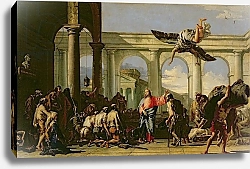 Постер Тиеполо Доменико Джованни Jesus Healing the Paralytic at the Pool of Bethesda, c.1759