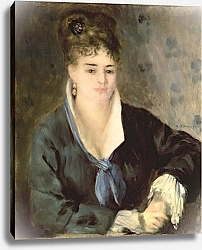 Постер Ренуар Пьер (Pierre-Auguste Renoir) Lady in Black, c.1876