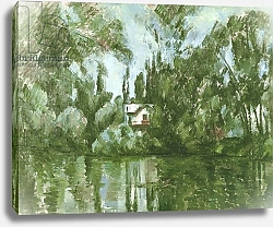 Постер Сезанн Поль (Paul Cezanne) House on the Banks of the Marne, 1889-90