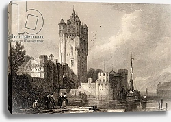 Постер Робертс Давид The Gothic Towers of Ellfield, engraved by E.I. Roberts, from 'The Pilgrims of the Rhine' 1840