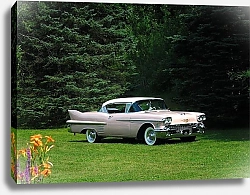 Постер Cadillac Sixty-Two Coupe DeVille '1958
