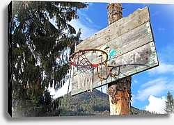 Постер Старая баскетбольная корзина