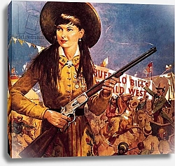 Постер МакКоннел Джеймс Sharpshooter Annie -- Annie Oakley and her gun