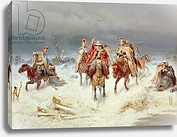 Постер Виллевальде Богдан French Forces Crossing the River Berezina in November 1812, 1891