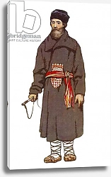Постер Картины Russian traditional dress - illustration by N. Vinogradova 1