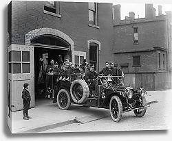 Постер Неизвестен Packard fire squad, 1911