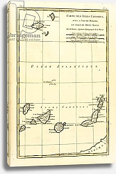 Постер Бонне Чарльз (карты) The Canary Islands, with Madeira and Porto Santo, 1780