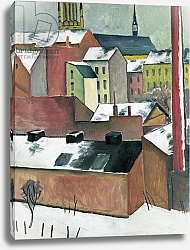 Постер Макке Огюст (Auguste Maquet) The Church of St Mary in Bonn in Snow, 1911