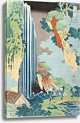 Постер Хокусай Кацушика Falls of Ono on the Kisokaidō