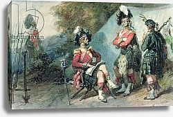 Постер Лами Евген Officers of the 79th Highlanders at Chobham Camp in 1853