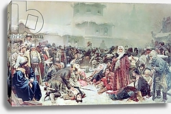 Постер Лебедев Клавдий Destruction of Novgorod by Tsar Ivan III 1889
