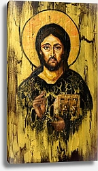 Постер Картина Иисуса Христа в стиле православной иконы