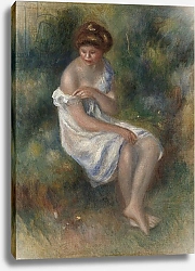 Постер Ренуар Пьер (Pierre-Auguste Renoir) The Bather, c.1900