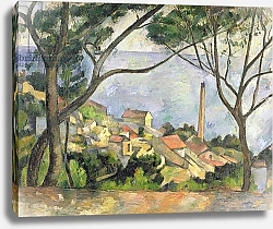 Постер Сезанн Поль (Paul Cezanne) The Sea at l'Estaque, 1878