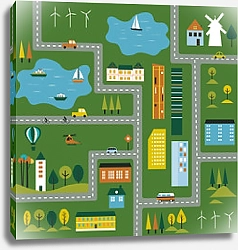 Постер Городской план