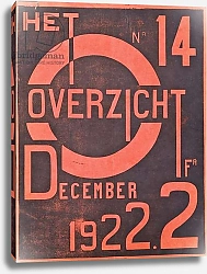 Постер Бельгийская школа 20в Cover for the December 1922 issue of the magazine 'Het Overzicht', 1922