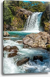 Постер Водопад, Новая Зеландия