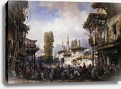 Постер Боссоли Карло Square of the Tartars, Bahceka, 1854