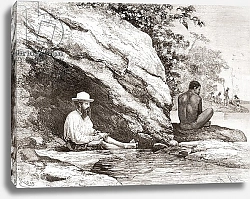 Постер Школа: Испанская 19в. Jules Crevaux, during his exploration of French Guiana in 1878