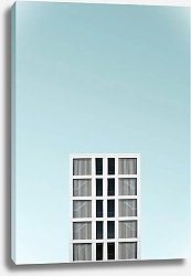 Постер Прямоугольное здание на фоне синего неба