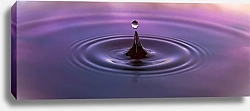 Постер Капля фиолетовой воды