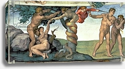 Постер Микеланджело (Michelangelo Buonarroti) Sistine Chapel Ceiling: The Fall of Man, 1510 2