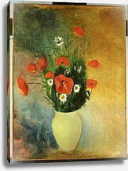 Постер Редон Одилон Poppies and Daisies, c.1913