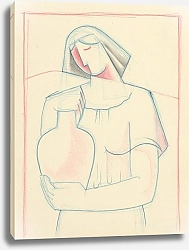 Постер Галанда Микулаш Girl with a jug