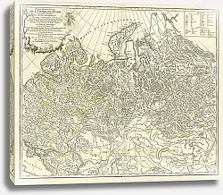 Постер Карта Российской Империи, 1750 г. 1
