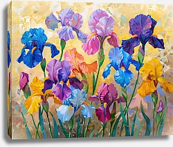 Постер Irises of all colors