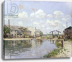 Постер Сислей Альфред (Alfred Sisley) The Canal Saint-Martin, Paris, 1872