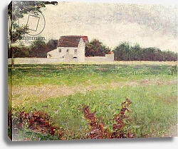 Постер Сера Жорж-Пьер (Georges Seurat) Landscape in the Ile-de-France, 1881-82