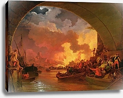 Постер Лютербург Филип The Great Fire of London, c.1797