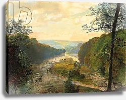 Постер Гримшоу Джон Аткинсон  The Wharfe Valley, with Barden Tower Beyond, 1870s