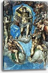 Постер Микеланджело (Michelangelo Buonarroti) Christ, detail from 'The Last Judgement', in the Sistine Chapel