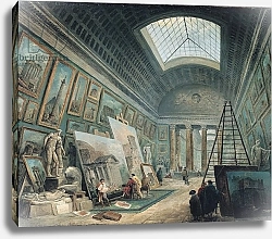 Постер Робер Юбер A Museum Gallery with Ancient Roman Art, before 1800