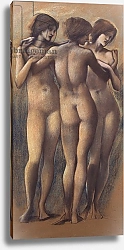 Постер Берне-Джонс Эдвард The Three Graces, c.1885