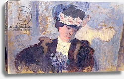 Постер Вюйар Эдуар Madame Hessel wearing a Hat decorated with Flowers, c.1905