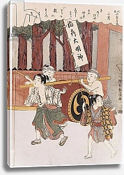 Постер Харунобу Сузуки The Second Month' from the series 'Customs of Poets in the Four Seasons'