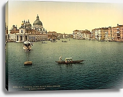 Постер Италия. Венеция, вид на Гранд-канал и собор Санта-Мария-делла-Салюте