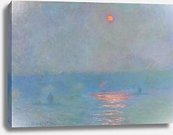 Постер Моне Клод (Claude Monet) Парламент в полдень, в тумане