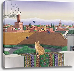Постер Смарт Ларри (совр) Rooftops in Marrakesh, 1989