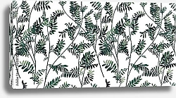 Постер Трава с мелкими зелеными листочками