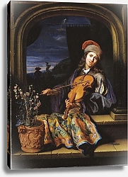 Постер Нетшер Каспар A Violin Player