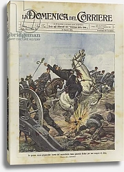 Постер Бельтрам Ахилл La guerra russo-giapponese, morte del comandante russo generale Keller per uno scoppio di obice